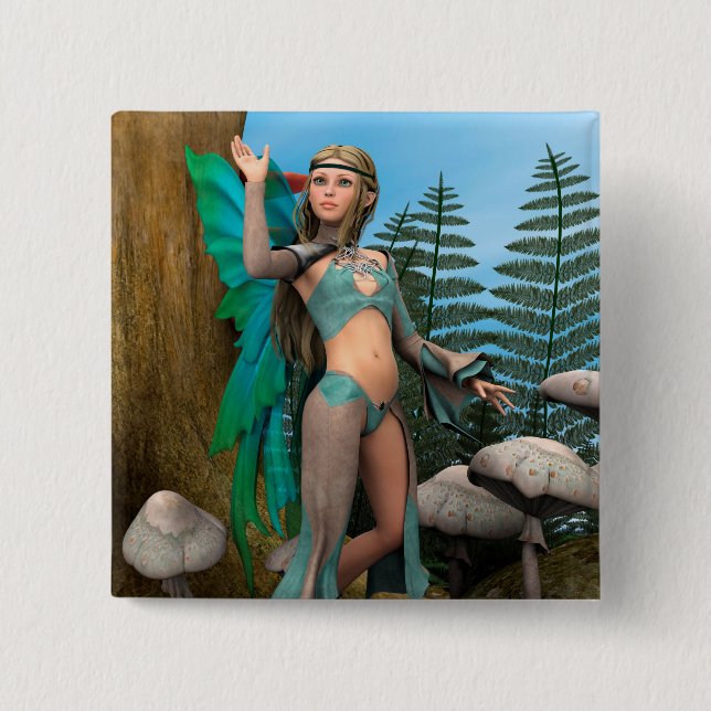 Fairy Butterfly Button (Vorderseite)