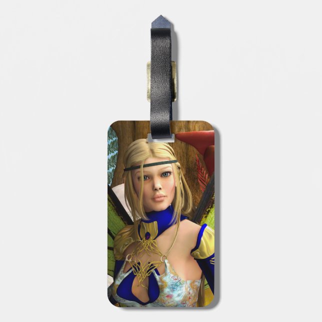 Fairy Butterfly Gepäckanhänger (Rückseite vertikal)