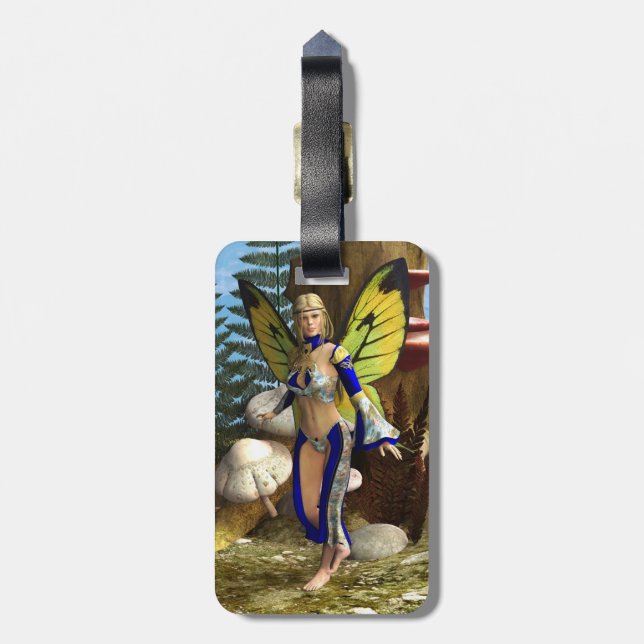 Fairy Butterfly Gepäckanhänger (Rückseite vertikal)