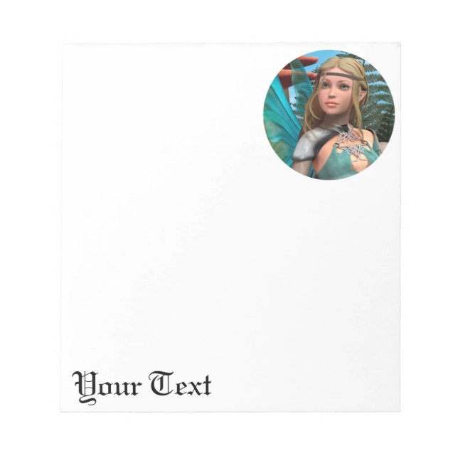 Fairy Butterfly Notizblock (Vorderseite)