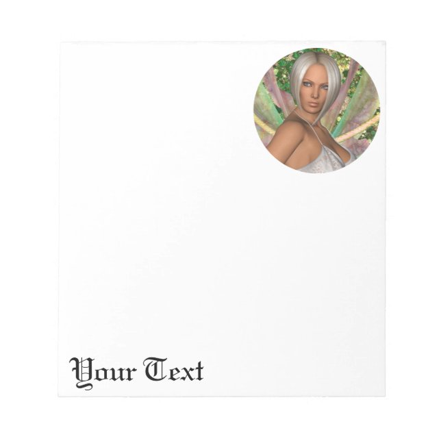 Fairy Butterfly Notizblock (Vorderseite)