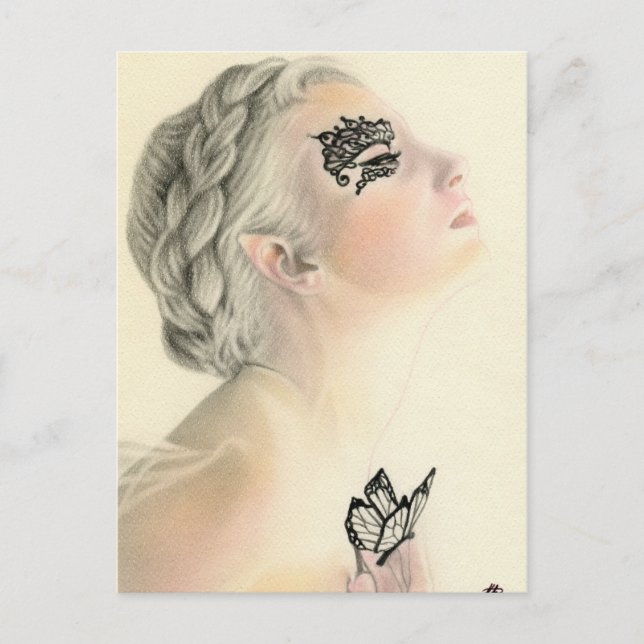 Fairy Butterfly Postcard Postkarte (Vorderseite)