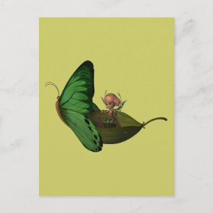 Fairy & Butterfly Postkarte