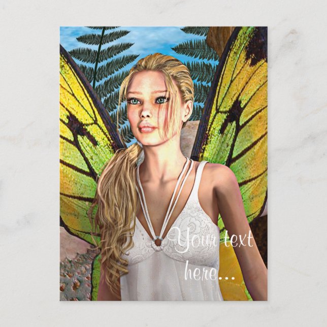 Fairy Butterfly Postkarte (Vorderseite)