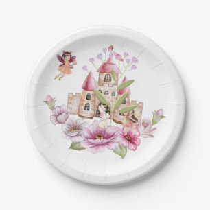 Fairy Castle & Floral Pappteller