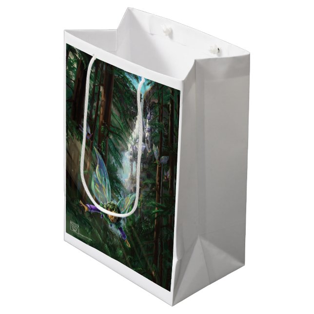 Fairy Castle Forest Mittlere Geschenktüte (Vorderseite Schrägansicht)