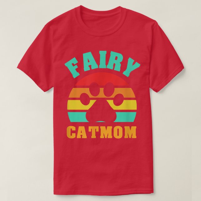 Fairy Cat Mama Funny Cat T-Shirt (Design vorne)