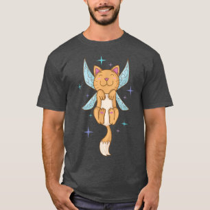 Fairy Cat mit Flügeln T-Shirt