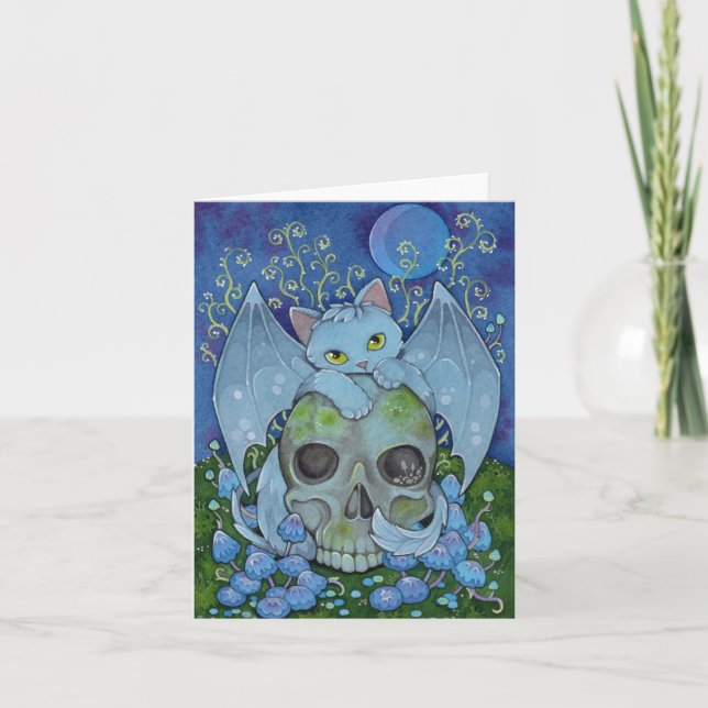 Fairy Cats Affirmation niedliche KatzenTOD Card Dankeskarte (Vorderseite)