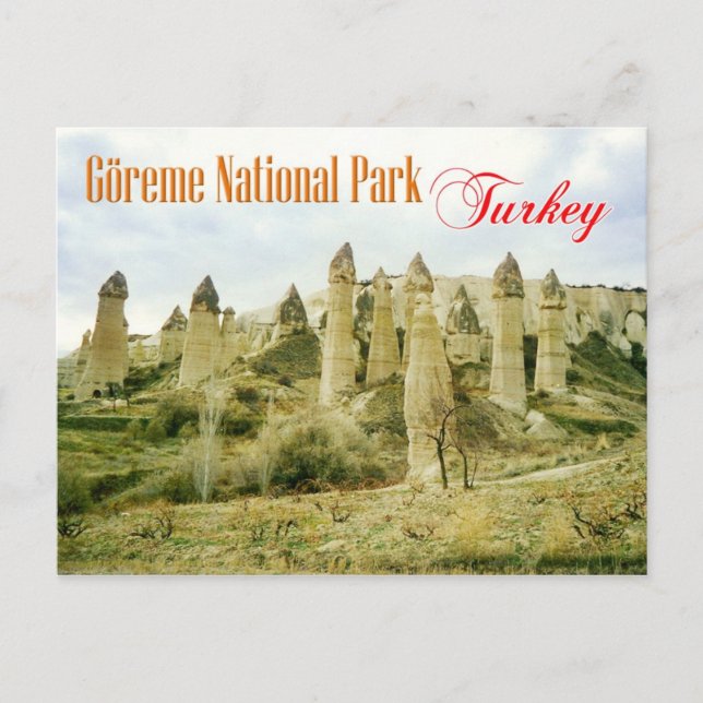 Fairy Chimney Rock Formationen, Kappadokien, Türke Postkarte (Vorderseite)