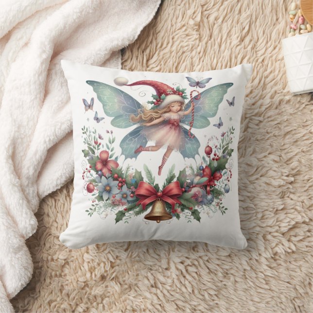 Fairy Christmas Butterfly Kissen (Decke)