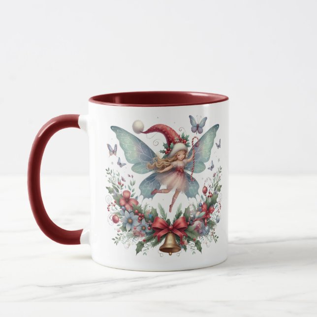Fairy Christmas Butterfly Tasse (Links)