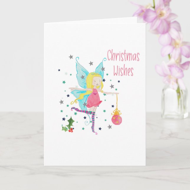 Fairy Christmas Card Karte (Orchidee)