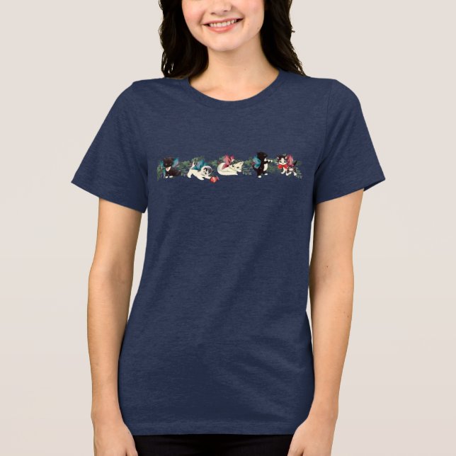 Fairy Christmas Kittens T - Shirt (Vorderseite)