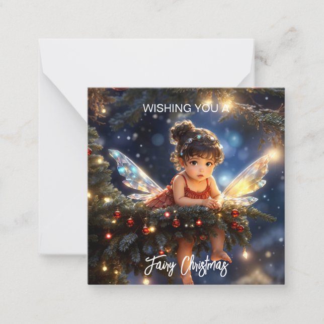 Fairy Christmas Magical Mitteilungskarte (Vorderseite)