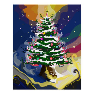 Fairy Christmas Tree Poster