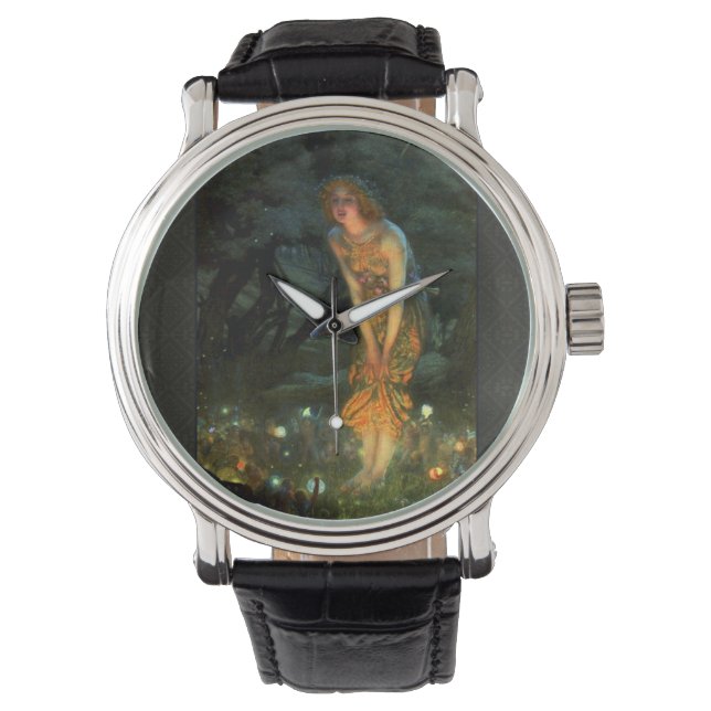 Fairy Circle Fairies Midsommer Eve Armbanduhr (Vorderseite)