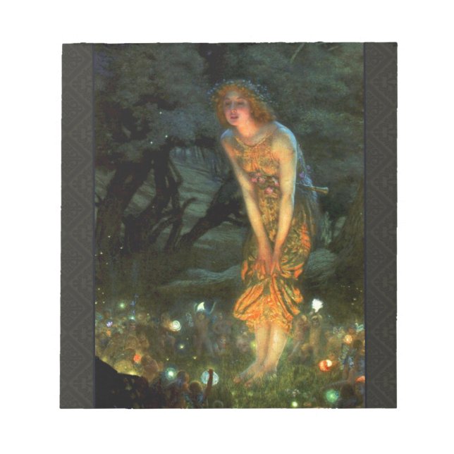Fairy Circle Fairies Midsommer Eve Notizblock (Vorderseite)