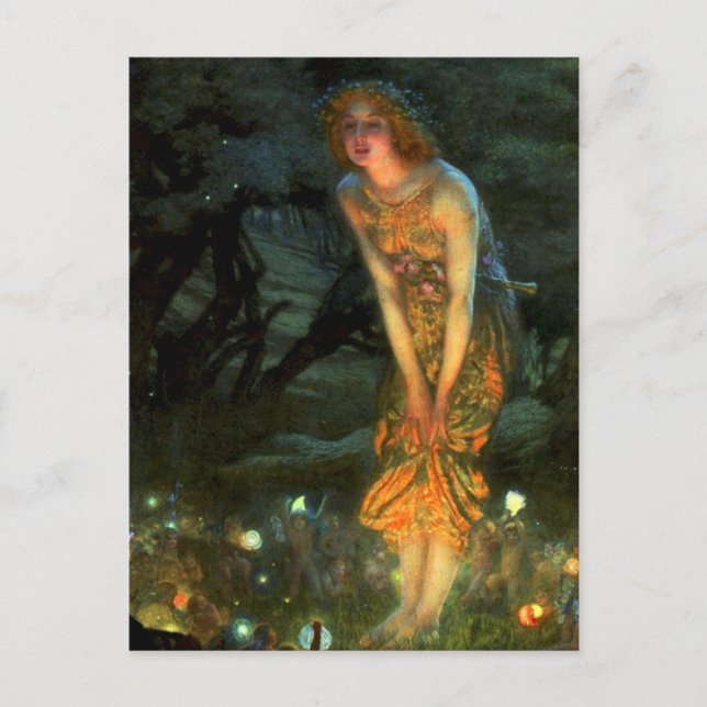 Fairy Circle Fairies Midsommer Eve Postkarte (Vorderseite)