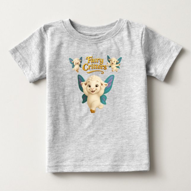 Fairy Critters™ Fairy Lamb Baby T-shirt (Vorderseite)