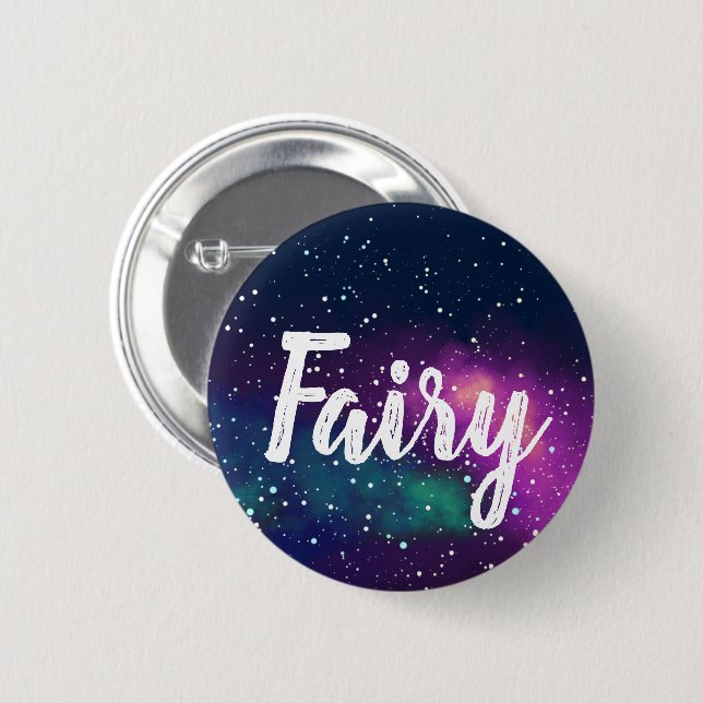 Fairy Customizable Galaxy Identity Button (Vorne & Hinten)