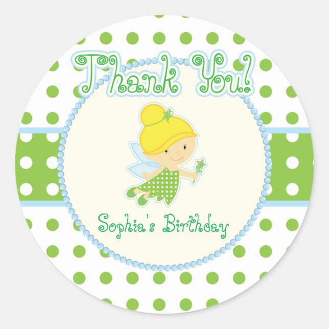 Fairy danke dir Stickers (Vorderseite)