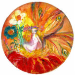 FAIRY DER BLUME FREISTEHENDE FOTOSKULPTUR<br><div class="desc">Whimsikale,  farbenfrohe und lebendige Blume Fee,  Acrylmalerei .(c) von Bulgan Lumini .</div>