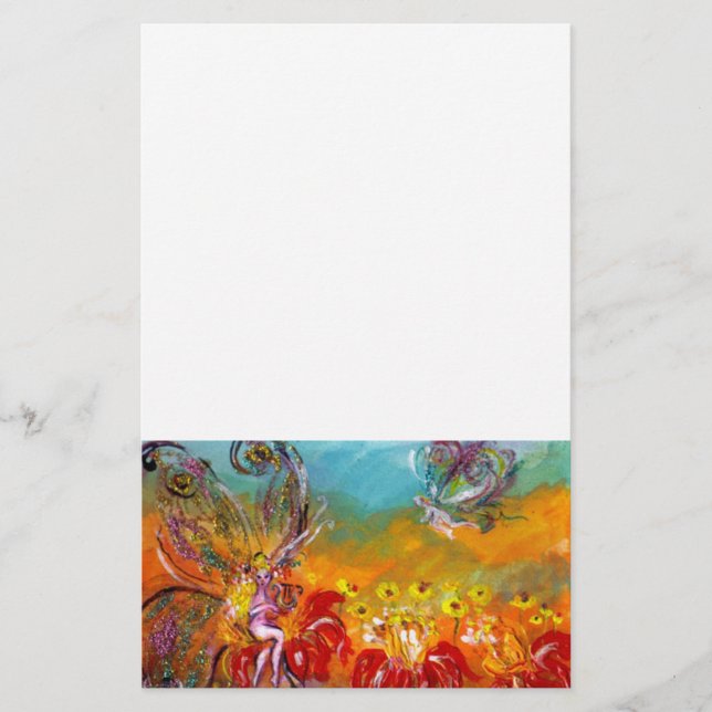 FAIRY DER ROTEN BLUME BRIEFPAPIER (Vorderseite)