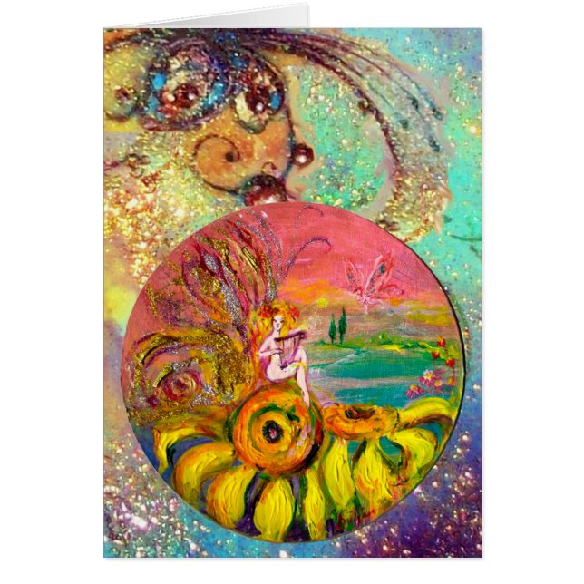 FAIRY DER SONNENBLUMEN, gelb, rosa blau (Vorne)