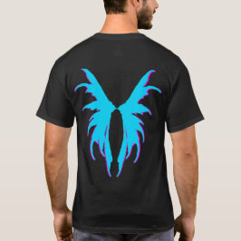 Fairy Design 2-Flügel- Kontur hell blau/rosa T-Shirt