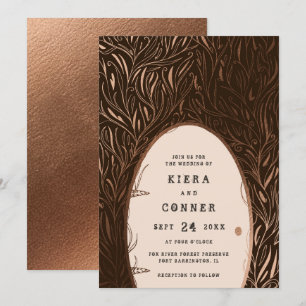 Fairy Door Irish Folklore Märchenbaum Hochzeit Einladung