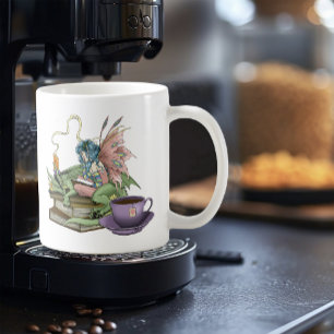 Fairy Dragon Bücher Tee Freundschaft Kaffeetasse