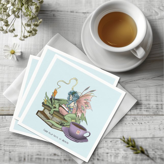 Fairy Dragon Bücher Tee Freundschaft  Serviette (Von Creator hochgeladen)