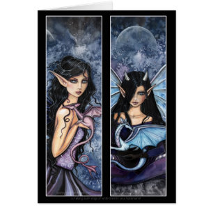 Fairy Dragon Lesezeichens Card von Molly Harrison