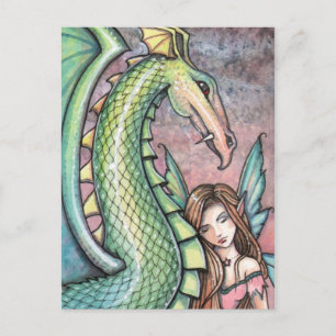 Fairy Dragon Postkarte von Molly Harrison