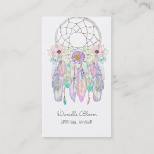 Fairy Dream Catcher Boho Pfeile Federn Business  Visitenkarte