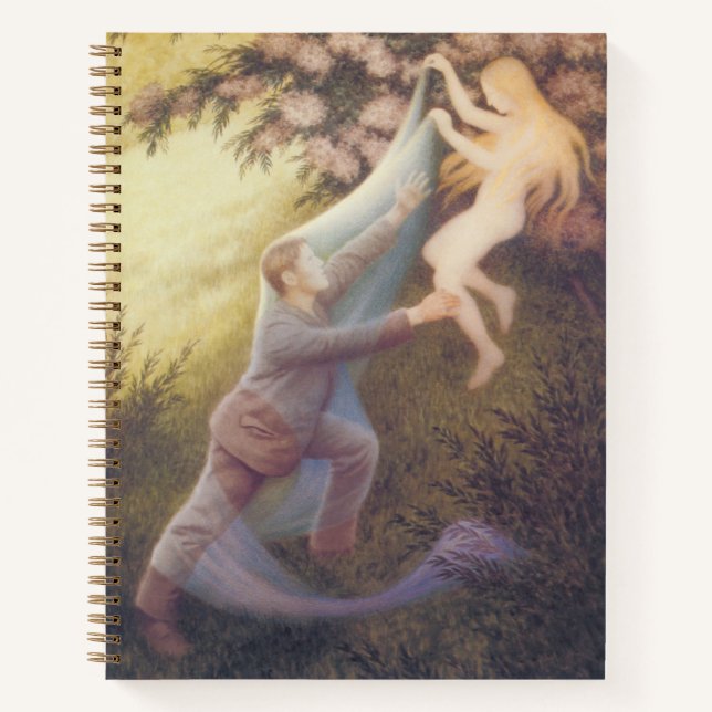 Fairy Dream (von Theodor Severin Kittelsen) Notizbuch (Vorderseite)