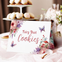 Fairy Dust Cookies Anniversaire Buffet Carte Étiqu