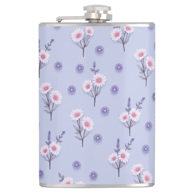 Fairy Dust Daisies Flachmann (Vorderseite)