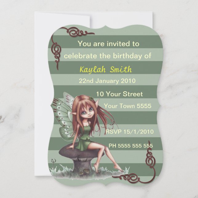 Fairy Einladung (Vorderseite)