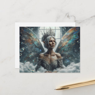 Fairy Elder Queen Gray Hair im Bubblebad Postkarte