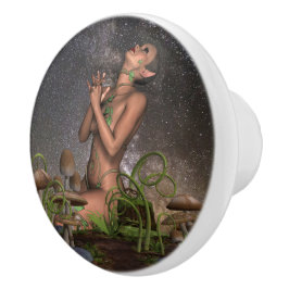 Fairy Elf Gebet zum Sternenhimmel Keramikknauf