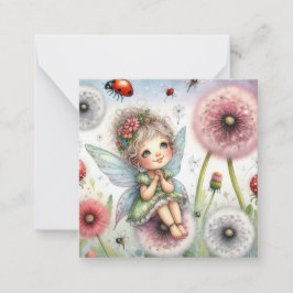 Fairy Fantasy Note Card Mitteilungskarte