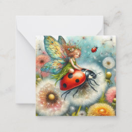 Fairy Fantasy Note Card Mitteilungskarte