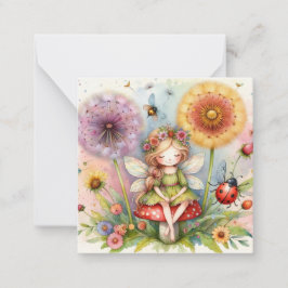 Fairy Fantasy Note Card Mitteilungskarte