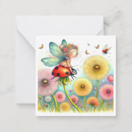 Fairy Fantasy Note Card Mitteilungskarte