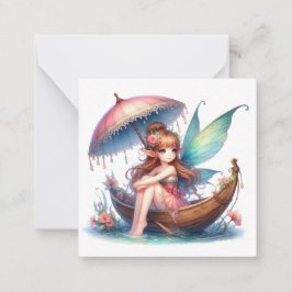 Fairy Fantasy Note Card Mitteilungskarte