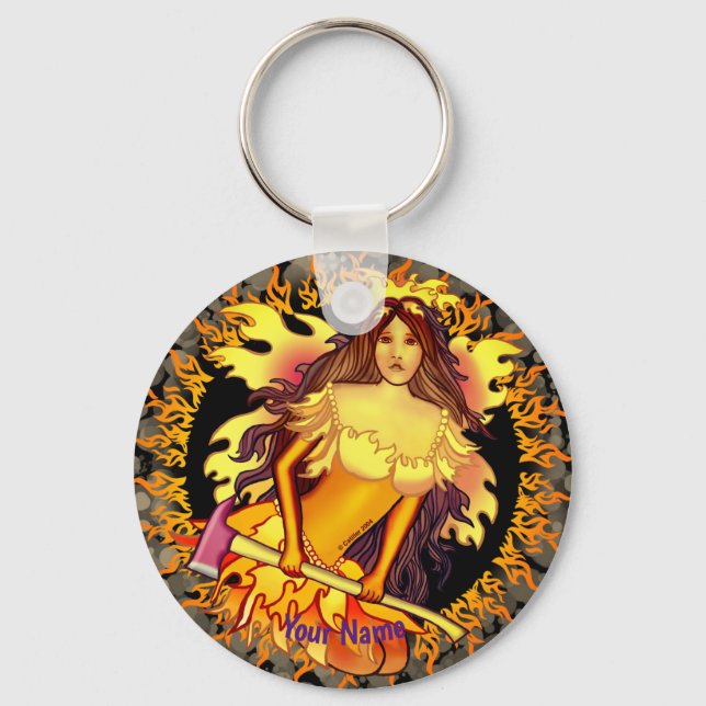 Fairy Firefighter-Schlüsselanhänger Schlüsselanhänger (Vorderseite)