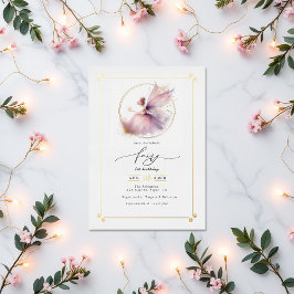 Fairy First 1. Geburtstag Party Folieneinladung