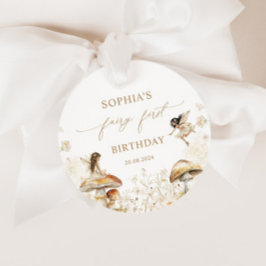 Fairy First Birthday Boho Favor Tags Geschenkanhänger